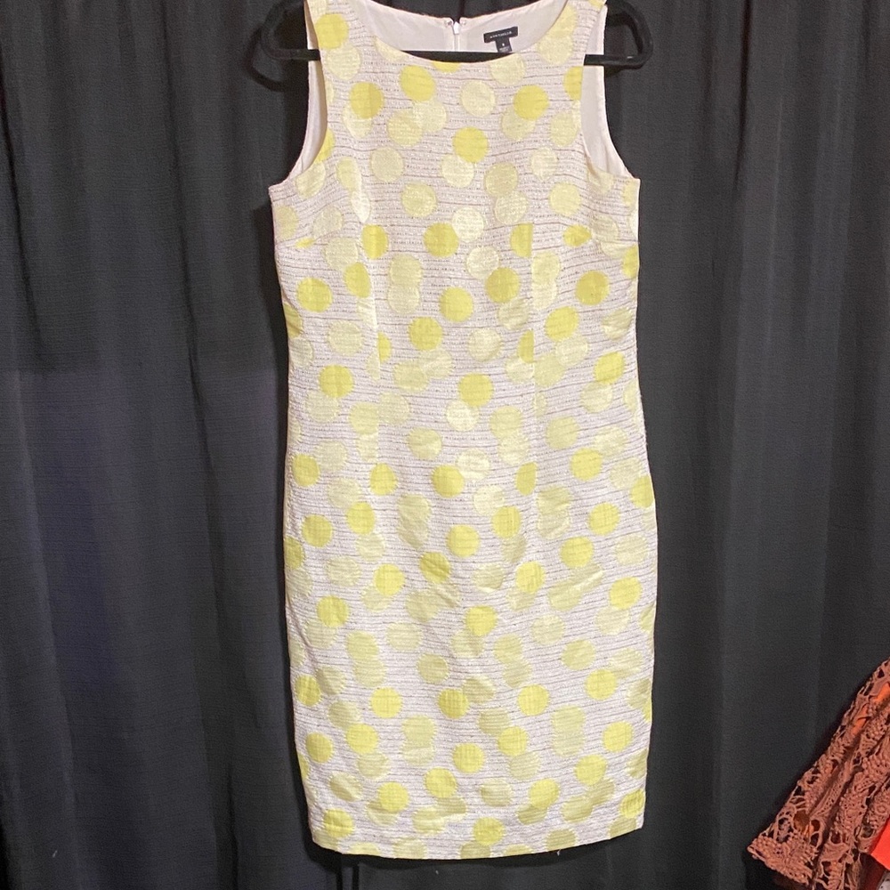 Ann Taylor Yellow Polka Dot Mini Dress